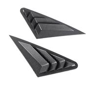 MasYosh Cubierta de Persiana de Ventana Lateral Trasera, Persiana de Material ABS de Aspecto Deportivo a Prueba de Impactos para Sedán de 8 V 2013 a 2020, con Cinta Adhesiva para (Estilo de Fibra de