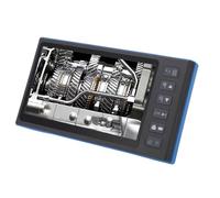 MasYosh Endoscopio de 2 Lentes, Pantalla HD de 7 Pulgadas con Tecnología HDR y Lente Macro para Inspección Industrial Impermeable, con Diseño Dividido USB y Batería de 3000 MAh (7.9 mm)