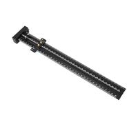 MasYosh Escuadra en T, Aguja Doble de Aleación de Aluminio con Bloque de Límite Ajustable y Marcado Tipo Perilla, para Dibujo Lineal de Carpintería y Trazado Preciso (Negra)