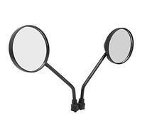 MasYosh Espejo Retrovisor de Seguridad, Espejo de Vidrio con Marco de Plástico para Bicicleta, Bicicleta de Montaña, Eléctrica, Motocicleta, con Fácil Instalación para