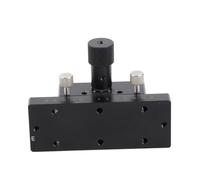 MasYosh Etapa de Traducción Lineal, Mesa Deslizante de Eje X Manual Oxidada en Negro de Aleación de Aluminio, con Alta Capacidad de Carga y Precisión de Movimiento, para Dispositivos de