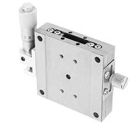 MasYosh Etapa Deslizante, Plataforma de Traducción Lineal de Acero Inoxidable de 60 X 60 Mm, con Alta Capacidad de Carga y Movimiento Preciso, para Experimentos ópticos y Ajuste Fino