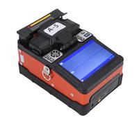 MasYosh Fiber Splicer, Alineación Automática Portátil Liviana con de Observación de Doble Ejes para Gasolina de Ferrocarril de Telecomunicaciones FTTH (EU enchufe 100-240V)