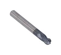 MasYosh Fresa esférica, 4 cuchillas de carburo de tungsteno en espiral para cortar y grabar, con estructura robusta y bajo peso (RCH*16*D8*60)