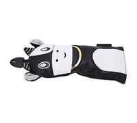 MasYosh Funda para Cabeza de Palo de de Vaca de Dibujos Animados, Protector de Cabeza de Madera de Impermeable de Cuero PU con Placa de Número Giratoria UX U2 U3 U4 U5 U6, para (Negra)