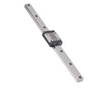 MasYosh Guía Lineal MGN15, Rieles Deslizantes de Movimiento Lineal de Acero con Rodamientos de Alta Precisión para Impresora 3D CNC, con Superficie Lisa y Baja Fricción para Equipos de (250 mm)