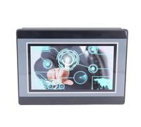 MasYosh HMI PLC, Salida de Retransmisión de Pantalla Táctil TFT LCD de 7 Pulgadas 12 en 8, Flash de 128 M de Procesador ARM9 de 32 bits, con Cable de Programación USB, para FX3U 20 40