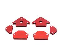 MasYosh Imán de Soldadura de Flecha de 6 Piezas, Soporte Magnético Fuerte para Trabajar Metales con Diseño de Múltiples ángulos, Herramienta de Ensamblaje Estándar para Trabajos de