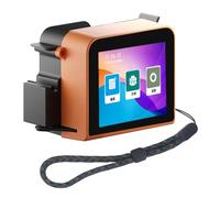 MasYosh Impresora de Inyección de Tinta de Mano, Pantalla Táctil LED Portátil de 4 CPU de 4 Núcleo para Papel de Madera de Plástico de Acero de Vidrio de Cartón, con Inteligente y (Enchufe de la UE)