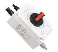 MasYosh Interruptor Aislador de CC Fotovoltaico, IP66 a Prueba de Agua 4P 32A 1200V Seccionador Solar Aislado con Capacidad de Ruptura de Carga, para Sistemas Solares Fuera de la Red en (Versión