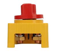 MasYosh Interruptor de Desconexión de BateríA de 12 48 V 300 A, Interruptor de Corte Giratorio Manual con Terminales de Cobre y Perillas Desmontables, para Coche, Camión, Yate (Ma