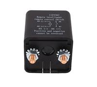 MasYosh Interruptor de relé de Control Remoto de 12 V, Controlador Inalámbrico Dual, Bobina de Cobre, Contacto Normalmente Abierto, con Cable de Conexión y Adaptadores, para Sistemas de (120A)