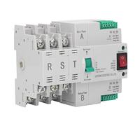 MasYosh Interruptor de transferencia automática 3P 63 A 400 V AC Dual Power Controller con plata y material retardante de PC para soporte de ferrocarriles agrícolas de fábrica (100a)