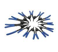 MasYosh Juego de Alicates de Anillo a Presión de 12 Uds., Mandíbula Recta Doblada, Alicates Universales Internos y Externos para Reparación de Automóviles