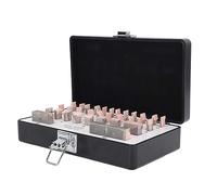 MasYosh Juego de Bloques Medidores de 32 Piezas, Kit de Bloques de Medición de Alta Precisión de Acero con Estuche, para Calibrar Instrumentos y Piezas de Trabajo