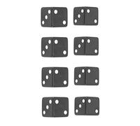 MasYosh Juego de Dados de 6 Caras de 8 Piezas, Dados de Juego Estándar con Puntos Transparentes para Juegos de Mesa, Enseñanza de Matemáticas, Juguete Educativo para Niños (Negro)