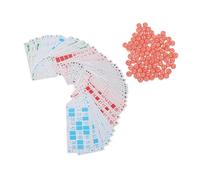 MasYosh Juego de Lotería Rusa, Juego de Mesa Clásico de Plástico para Adultos de la Familia con Números Grabados Claros, Desarrolla el Pensamiento Lógico y la Concentración