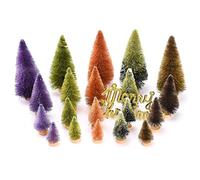 MasYosh Juego de Mini árboles de Navidad Artificiales, 4 Tamaños