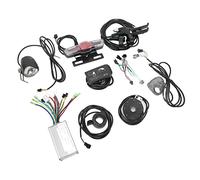 MasYosh Kit de Conversión de Litio para Bicicleta, Controlador Universal 17A de 36 V, 48 V, Panel S810, Kit de Luces con Manija de Freno y Acelerador de Pulgar con Cableado de Sensor de