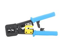 MasYosh Kit de Herramientas de Engarzado RJ45, Cortador de Cables Pelacables Profesional para Cables Ethernet con Troqueles de Engarzado de Alta Precisión, para Instalación de Redes y