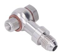 MasYosh Kit de Pernos Banjo de Alimentación de Aceite, Repuesto de Restrictor de Turbocompresor para Motor EVO 1 10 4G63T 4B11T, con Adaptador Banjo 4AN a 10 Mm y Perno Banjo M10x1,25