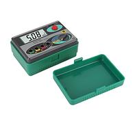 MasYosh Medidor de Resistencia a Tierra Digital LCD, Alta Precisión con Indicador LED y Retención de Datos, para Sistemas de Energía Equipos Eléctricos Pararrayos