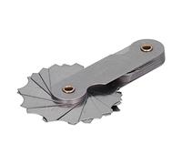 MasYosh Medidor de Rosca, Herramienta de Medición de Paso de Tornillo Imperial Métrico con Escala Láser, para Medición de Rosca Industrial R7 14,5 Mm