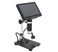 MasYosh Microscopio Electrónico Digital, Pantalla IPS de 7 Pulgadas, Lupa de Monedas HD 1080P con Cámara de 16 MP, Zoom de 50X a 1600X, para Reconocimiento de Errores de Monedas, Prueba