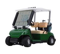 MasYosh Mini Reloj de Carrito de, Pantalla LCD con Hora, Fecha y Temperatura, Ruedas Móviles, Dirección Giratoria, para Entusiastas del, Decoración de Escritorio de Oficina, Regalo