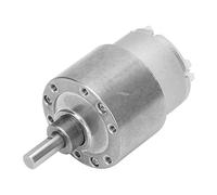 MasYosh Motor de Engranaje DC de 12V, Motor de Cepillo de Carbono de bajo Ruido de Metal con Vida útil Larga, para la Máquina Expendedora ATM Equipo de Automatización de la Ventana (12V, velocidad 5)