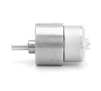 MasYosh Motor de Engranaje DC de 12V, Motor de Cepillo de Carbono de bajo Ruido de Metal con Vida útil Larga, para la Máquina Expendedora ATM Equipo de Automatización de la Ventana (12V, velocidad 50)