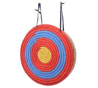MasYosh Objetivo de Tiro con de Paja, Cuerda de Mano de 10 Cm de Grosor, Accesorio Antiguo para Tejer, con Paja Sala de Flechas Al Aire, Base de Entrenamiento