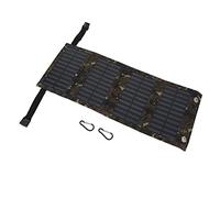 MasYosh Panel Solar Monocristalino de 20 W, Cargador USB Portátil, Ligero y Plegable con Indicador LED, Resistente Al Agua IP65, para Acampar, Senderismo, Actividades Al Aire Libre (Camuflaje)
