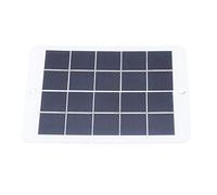MasYosh Panel Solar Monocristalino de 3W 5V, Cargador Solar Eficiente Resistente Al Agua y Resistente a los Rayos UV con Hebilla, para Pequeños Ventiladores, Luces LED, Teléfonos