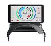 MasYosh Pantalla LCD HUD de 5,5 Pulgadas, Velocímetro Digital en Tiempo Real con Alertas de Señal de Giro de Presión de Neumáticos de Engranaje, Reemplazo para Y (Ryzen)