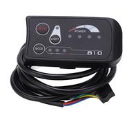 MasYosh - Pantalla LED S810, contador de bicicleta eléctrica 36V 48V con función de memoria de velocidad, para bicicleta eléctrica, scooter, controlador JN, kit de motor pasión