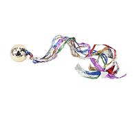 MasYosh Pelota de con Cinta, Regalos de de Caucho Sintético Chapado en Oro con Cinta Colorida, para Eventos de Ceremonia de Apertura y Actividades Festivas