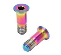 MasYosh Pernos de Trasero de Bicicleta, Tornillos de Aleación de Titanio M5x14,2 Mm para Rodillo Guía de de Bicicleta, Resistente Al Agua, Antioxidante, con Diseño Liviano de Tamaño