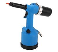 MasYosh Pistola Neumática para Tuercas de Remache 1/4, Remachadora de Aire Hidráulica Completamente Automática con Junta Universal de 360 grados y Silenciador, para Remachado M3 M12