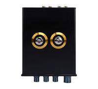 MasYosh Preamplificador de Tubo de Vacío HiFi, Preamplificador de Tubo de Vacío de Ajuste de Agudos Graves con Sonido Cálido y Vibrante, para de Sonido Estéreo (Enchufe Europeo de 100 a 240 V.)