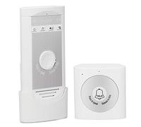 MasYosh Puerto de Intercomunicador de Voz Inalámbrico, Distancia de Intercomunicador de 200 Metros con 15 Campanas de Acordes e IP44 Impermeables, para Uso de la Oficina en el Hogar
