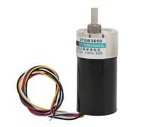 MasYosh Reductor de Velocidad sin Escobillas Motor Mini DC24V CW/CCW Quiet para Micro Maquinaria XD-37GB3650 (20 RPM/min)
