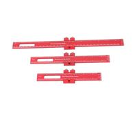 MasYosh Regla de Bolsillo, Regla Deslizante de Metal de Aleación de Aluminio de 6, 8 y 12 Pulgadas con Control Deslizante Ajustable para Carpintería, Ingeniería, Marcado de Medición