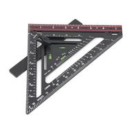 MasYosh Regla Triangular Plegable de Plástico, Herramienta de Medición Multiusos de 90 Grados con Varilla de Posicionamiento Integrada para Arquitectos, Diseñadores, Estudiantes,