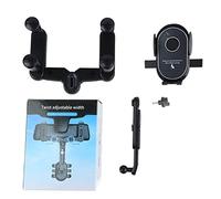 MasYosh Retalla de Automóvil Retalla de la Visión del Espejo Montaje de Teléfono de 360 Grados Soporte de Teléfono Celular de la Celda Fit para Automóvil