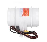 MasYosh Soplador de Aire para Barcos en Línea, 3 Pulgadas, 145 CFM, 12 V, Soplador de Sentina Marino de Alta Eficiencia para Yates RV con Carcasa de ABS + Núcleo de Motor de Cobre para