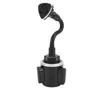 MasYosh Soporte de Teléfono de la Taza de Automóvil Universal, Montaje de Teléfono Magnético con un Cuello de Cisne Ajustable 360 para Teléfonos Inteligentes, Almohadillas (Plata)