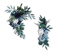 MasYosh Swag de Rosas Artificiales con Cinta Ajustable 65x40cm