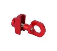 MasYosh Tensor de Cadena de Bicicleta, Ajustador de Cadena de Bicicleta de Aleación de Aluminio para Bicicletas Estacionarias Plegables de una Sola Velocidad, con Tornillos para una (Roja)