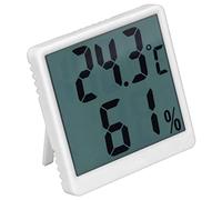 MasYosh Termómetro de Higrómetro Digital, Monitor de Humedad de Temperatura Interior con Sensor de Alta Precisión, para el Taller de Laboratorio de Sala de Estar en el Hogar (Blanco africano)